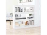 The Living Store Libreria/Divisorio Bianco 100X30X103 Cm