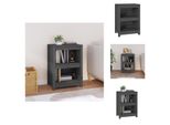 Vidaxl Scaffale Grigio 50X35X68 Cm In Legno Di Pino Massiccio - Librerie & Librerie
