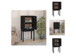 Vidaxl Credenza Nera 60X40X120 Cm Pino Massiccio - Credenze