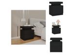 Vidaxl Comodino Nero 45X35X52 Cm Materiale Legno - Comodini