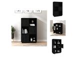 Vidaxl Credenza Nera 74X35X117 Cm In Pino Massello - Credenze