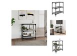 Vidaxl Libreria Grey Sonoma 60X33X70,5 Cm Materiale A Base Di Legno E Acciaio - Librerie & Librerie