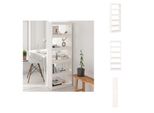 Vidaxl Libreria/Divisorio Bianco 60X30X167,5 Cm In Legno Di Pino Massiccio - Librerie E Scaffalature