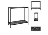 Vidaxl Consolle Nera 80X35X75 Cm In Vetro Temperato - Tavoli Laterali