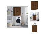 Vidaxl Armadio A Muro Marrone Effetto Rovere 69,5X34X90 Cm Materiale Legno - Credenze
