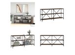 Vidaxl Tavolo Consolle Look Rovere Marrone 160X30X75 Cm In Legno - Tavolo Consolle - Tavoli Consolle - Tavolo - Tavolo Da Corridoio