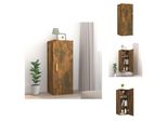 Vidaxl Armadio A Muro Rovere Fumé 34,5X34X90 Cm Materiale A Base Di Legno - Mensole A Muro