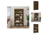Vidaxl Libreria Marrone Miele 80X35X154 Cm In Legno Di Pino Massiccio - Librerie E Scaffali