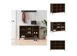 Vidaxl Portascarpe Marrone Look Rovere 100X35X70 Cm Materiale A Base Di Legno - Portascarpe E Armadietti