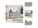 Vidaxl Credenze 2 Pz. Grigio Cemento 60X35X70 Cm Materiale A Base Di Legno - Credenze