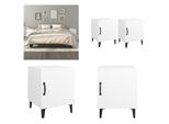 Vidaxl Comodini 2 Pz. Legno Ingegnerizzato Bianco - Comodino - Comodini - Armadio - Comodino