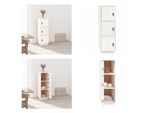 Vidaxl Credenza Bianca 34X40X108,5 Cm In Pino Massiccio - Credenza - Credenze - Madia - Armadio