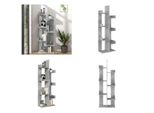 Vidaxl Libreria Grigio Cemento 48X25,5X140 Cm Materiale A Base Di Legno - Libreria - Librerie - Libreria - Librerie