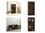 Vidaxl Libreria In Rovere Fumé 50X25X106 Cm - Libreria - Librerie - Libreria - Scaffale Portaoggetti