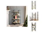 Vidaxl Libreria 4 Scomparti 80X30X140 Cm In Legno Di Pino Massiccio - Librerie E Scaffalature