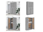 Vidaxl Libreria Grigio Sonoma 82,5X30,5X150 Cm Materiale A Base Di Legno - Libreria - Librerie - Scaffale - Armadio Per Archiviazione