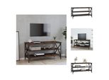 Vidaxl Mobile Tv In Rovere Fumé 100X40X50 Cm Materiale A Base Di Legno - Tavolini
