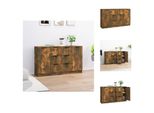Vidaxl Credenze 2 Pz. Rovere Affumicato 60X30X70 Cm Materiale A Base Di Legno - Credenze