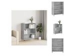 Vidaxl Libreria Grigio Cemento 69,5X32,5X90 Cm In Legno - Librerie E Scaffalature