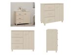 Vidaxl Credenza Hamar Marrone Miele 90X40X80 Cm Pino Massello - Credenza - Credenze - Credenza In Legno - Credenza In Legno Massello