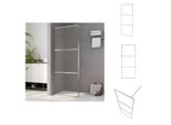 Vidaxl Schermo Doccia Per Cabina Doccia Con Vetro Trasparente Esg 80X195 Cm - Schermi Doccia