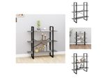 Vidaxl Libreria Grigio Sonoma 100X30X105 Cm Materiale A Base Di Legno - Librerie E Scaffalature