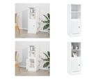 Vidaxl Credenza Bianca Lucida 36X35,5X103,5 Cm Materiale A Base Di Legno - Credenza - Credenze - Credenza - Armadio