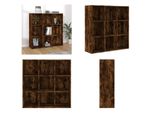 Vidaxl Libreria In Rovere Affumicato 98X30X98 Cm - Libreria - Librerie - Divisorio Per Ambienti - Divisorio Per Ambienti