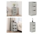 Vidaxl Credenza Grigio Cemento 30X30X70 Cm In Legno - Credenza - Credenza - Credenza - Credenza - Credenza - Madia