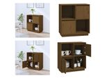 Vidaxl Credenza Marrone Miele 74X35X80 Cm In Legno Di Pino Massiccio - Credenza - Credenza - Credenza - Credenza - Madia