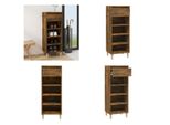 Vidaxl Scarpiera In Rovere Affumicato 40X36X105 Cm In Legno - Scarpiera - Armadietti Per Scarpe - Portascarpe - Scaffali Per Scarpe