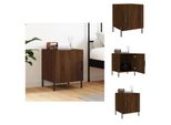 Vidaxl Comodino Marrone Effetto Rovere 40X40X50 Cm Materiale Legno - Comodini