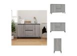 Vidaxl Credenza Grigio Sonoma 104X35X70 Cm Materiale A Base Di Legno - Credenze