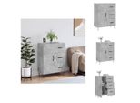 Vidaxl Credenza Grigio Cemento 69,5X34X90 Cm In Legno - Credenze