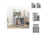 Vidaxl Comodini 2 Pz. Grigio Cemento 40X35X60 Cm Materiale A Base Di Legno - Comodini