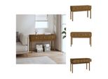 Vidaxl Consolle Marrone Miele 114X40X75 Cm In Legno Di Pino Massiccio - Tavoli Laterali
