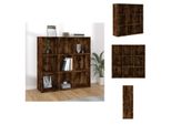 Vidaxl Libreria In Rovere Fumé 98X30X98 Cm - Librerie E Scaffalature