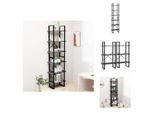 Vidaxl Scaffale Grigio 60X30X210 Cm In Legno - Librerie E Scaffali