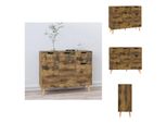 Vidaxl Credenza Rovere Fumé 90X30X72 Cm Materiale Legno - Credenze
