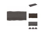 Vidaxl Piano Da Tavolo 100X50X(2-4) Cm In Legno Massiccio Trattato Bordo Albero - Piani Da Tavolo