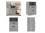 Vidaxl Comodino Grigio Sonoma In Legno - Comodino - Comodini - Armadio - Comodino