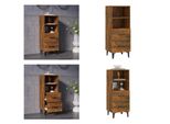 Vidaxl Credenza In Rovere Affumicato 34,5X34X90 Cm - Credenza - Credenze - Armadio - Armadio Portaoggetti