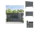 Vidaxl Cancello Da Giardino Antracite 300X225 Cm In Acciaio - Cancelli Da Giardino