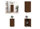 Vidaxl Credenza In Rovere Marrone 34,5X34X90 Cm Materiale A Base Di Legno - Credenza - Credenza - Armadio - Armadio Portaoggetti
