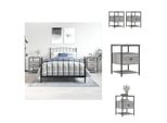 Vidaxl Comodini 2 Pz. Grigio Sonoma 40X42X56 Cm Materiale A Base Di Legno - Comodini
