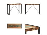 Vidaxl Tavolo Consolle 110X35X76 Cm In Legno Massiccio Antico - Tavolo Consolle - Tavoli Consolle - Tavoli Consolle In Legno - Tavoli Consolle In Legno