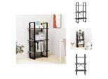 Vidaxl Scaffale Grigio 60X30X105 Cm In Legno Di Pino Massiccio - Librerie E Scaffalature