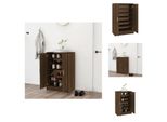 Vidaxl Scarpiera Marrone Look Rovere 60X35X70 Cm Materiale A Base Di Legno - Scarpiere E Armadietti