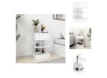 Vidaxl Comodino Bianco Lucido 40X35X65 Cm Materiale Legno - Comodini