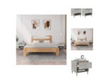 Vidaxl Comodini 2 Pz. Grigio Cemento 50X46X50 Cm Materiale A Base Di Legno - Comodini